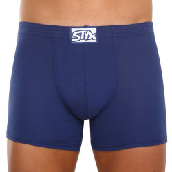 Boxer uomo Styx lungo classico elastico blu (F968)