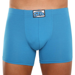 Boxer uomo Styx lungo classico elastico blu (F969)