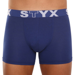 Boxer uomo Styx lunghi sportivi elastici blu scuro (U968)