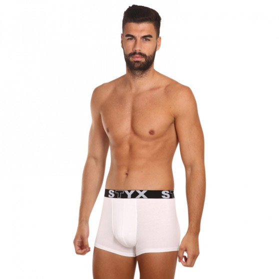 Boxer uomo Styx sport elastico bianco (G1061)