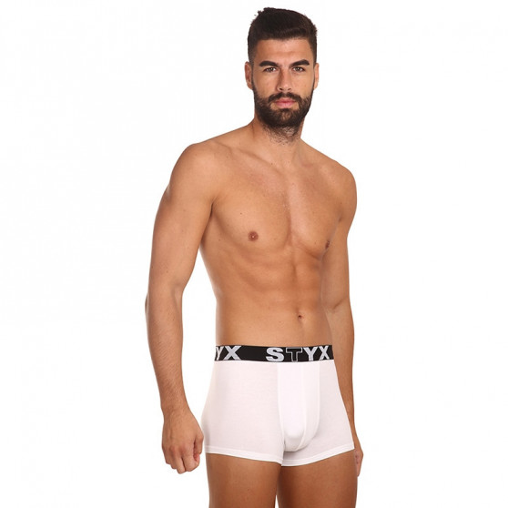 Boxer uomo Styx sport elastico bianco (G1061)