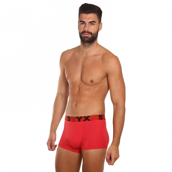 Boxer uomo Styx sport elastico rosso (G1064)