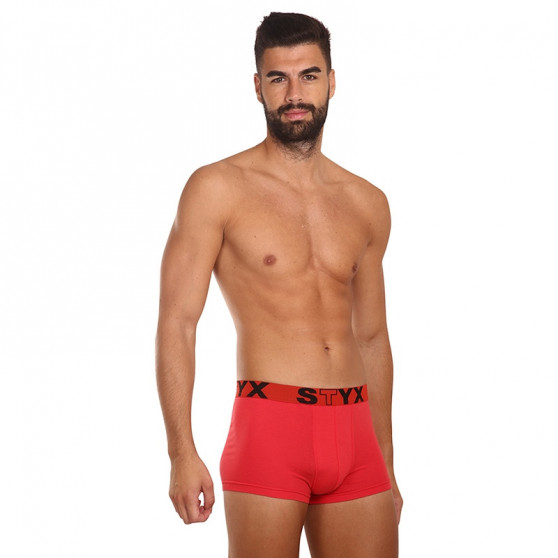 Boxer uomo Styx sport elastico rosso (G1064)