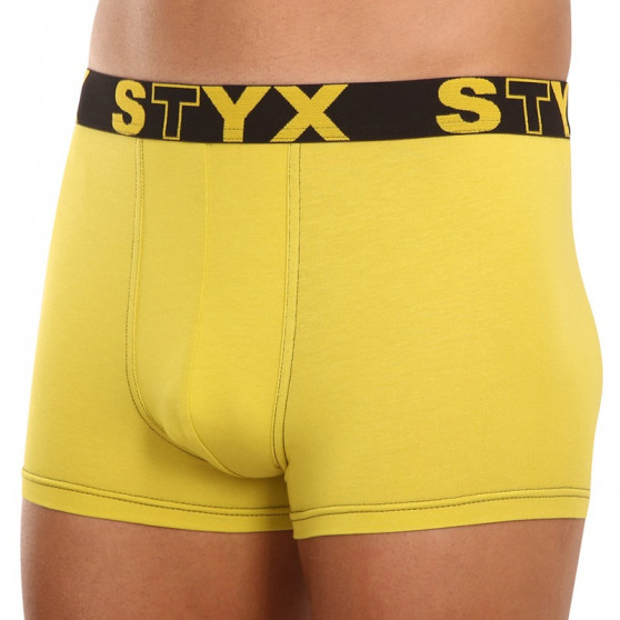 Boxer uomo Styx sport gomma verde e giallo (G1065)