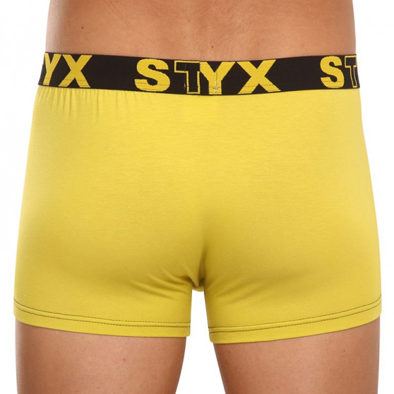 Boxer uomo Styx sport gomma verde e giallo (G1065)