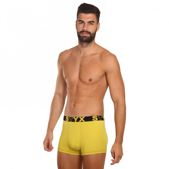 Boxer uomo Styx sport gomma verde e giallo (G1065)