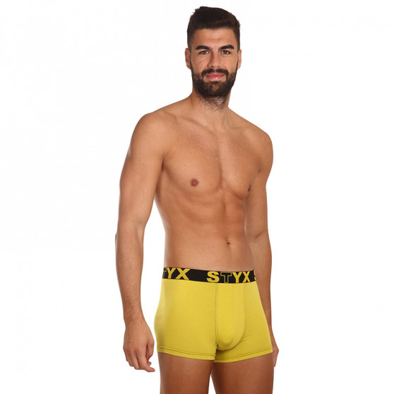 Boxer uomo Styx sport gomma verde e giallo (G1065)