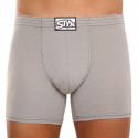 Boxer da uomo Styx lunghi classici in gomma grigio chiaro (F1062)