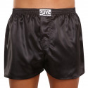 Boxer da uomo Styx classic elastic satin black (C960)