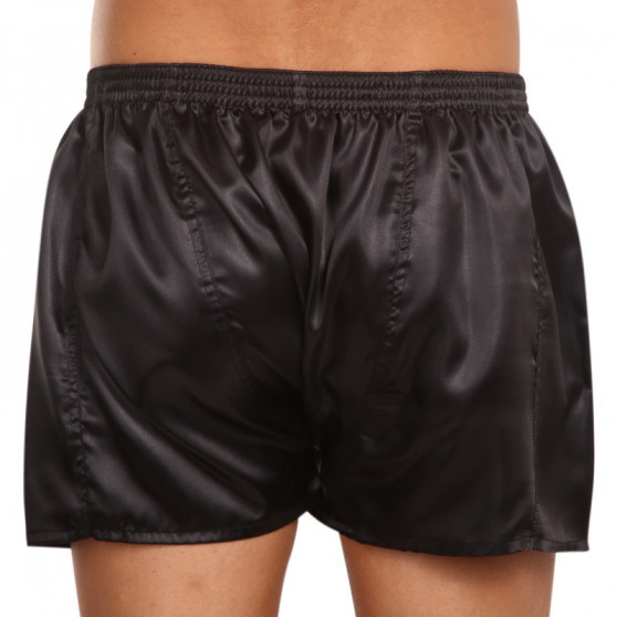 Boxer da uomo Styx classic elastic satin black (C960)