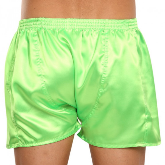 Boxer da uomo Styx classic rubber satin green (C1069)