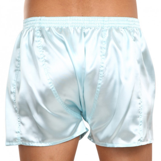 Boxer da uomo Styx classic elastic satin light blue (C688)