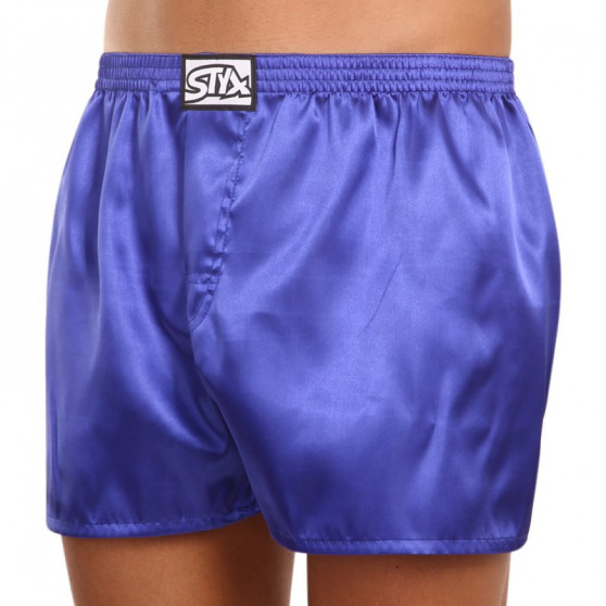 Boxer da uomo Styx classic rubber satin purple (C666)