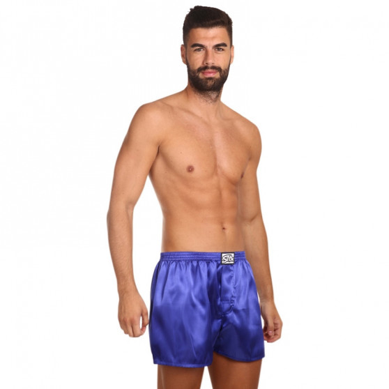 Boxer da uomo Styx classic rubber satin purple (C666)