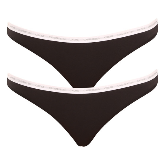 2PACK mutandine donna CK ONE nero (QD3789E-001)