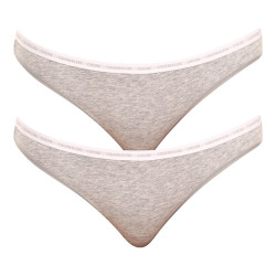 2PACK mutandine donna CK ONE grigio (QD3789E-8HT)