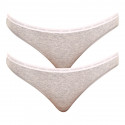 2PACK mutandine donna CK ONE grigio (QD3789E-8HT)