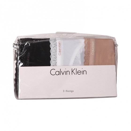 3PACK infradito donna Calvin Klein multicolore (QD3802E-FIY)