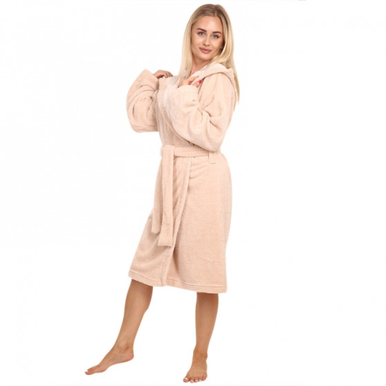 Accappatoio donna Cocoon Secret beige (AK-3549)