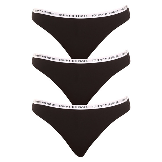 3PACK mutandine donna Tommy Hilfiger nero (UW0UW02828 0R7)