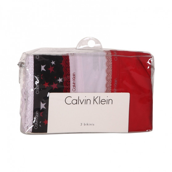 3PACK mutandine donna Calvin Klein multicolore (QD3804E-W4Z)