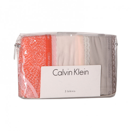 3PACK mutandine donna Calvin Klein multicolore (QD3804E-13Z)