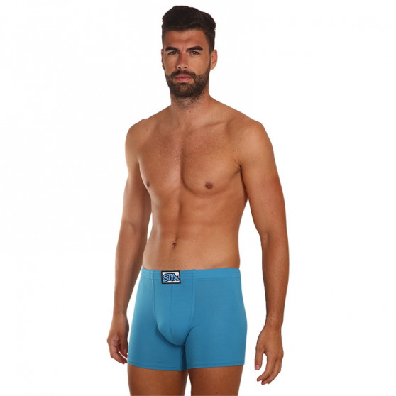 3PACK boxer uomo Styx lungo classico elastico blu (F9676869)