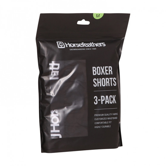 3PACK Boxer da uomo Horsefeathers Frazier nero (AM096A)