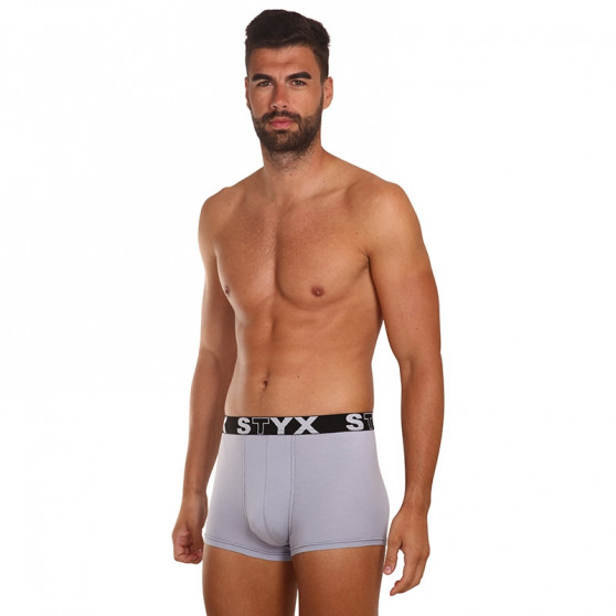 3PACK boxer uomo Styx sport elastico grigio (G10676767)