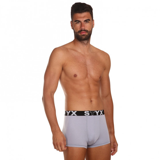 3PACK boxer uomo Styx sport elastico grigio (G10676767)