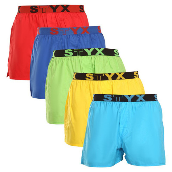 5PACK Boxer da uomo Styx sport elastico multicolore (B96769646869)