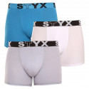 3PACK boxer uomo Styx lungo sportivo elastico multicolore (U9696167)