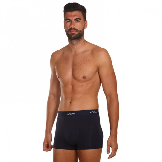 3PACK boxer uomo S.Oliver blu scuro (JH-34B-31184142)