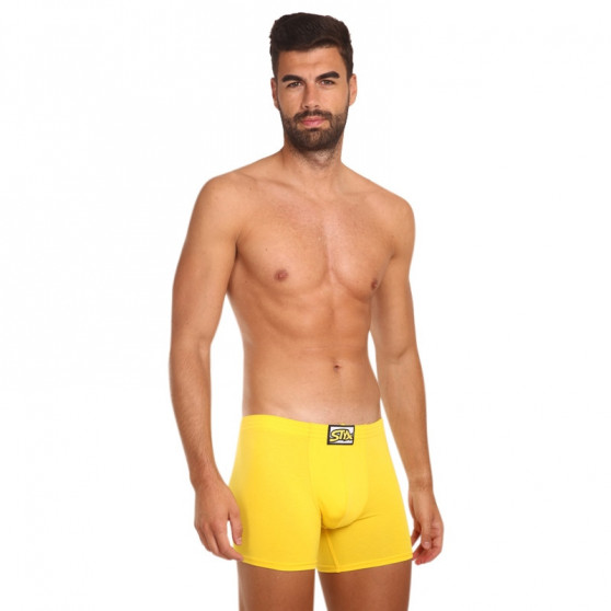 Boxer uomo Styx lungo classico elastico giallo (F1068)