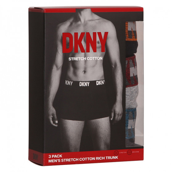 3PACK Boxer uomo DKNY Bellevue multicolore (U5_6654_DKY_3PKA)