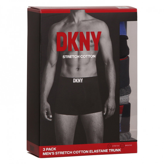 3PACK Boxer da uomo DKNY Hinton multicolore (U5_6660_DKY_3PKB)