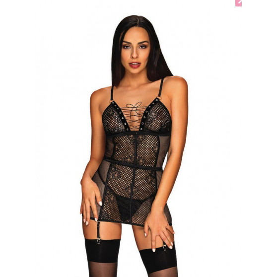 Set donna Obsessive nero (Basitta chemise)