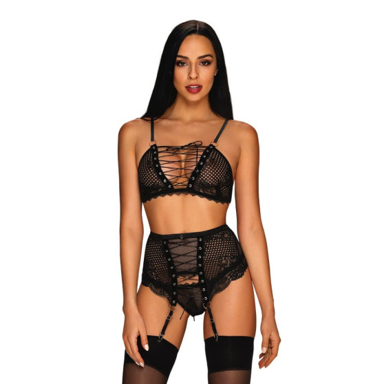 Set donna Obsessive nero (Basitta set)