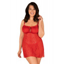 Set donna Obsessive oversize rosso (Blossmina chemise)