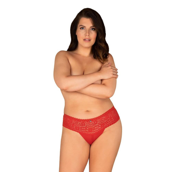 Mutandine da donna Obsessive oversize rosso (Blossmina panties)