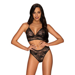 Set donna Obsessive nero (Kokietta set)