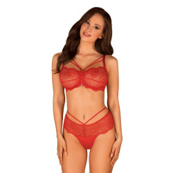 Set donna Obsessive rosso (Loventy set)