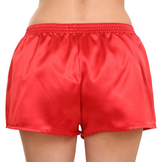 Boxer da donna Styx classici elastici in raso rosso (L663)