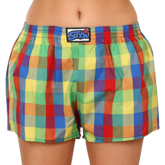 Boxer da donna Styx classici elasticizzati multicolore (K925)