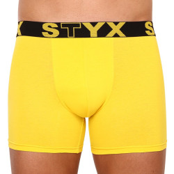 Boxer uomo Styx lungo sportivo elastico giallo (U1068)