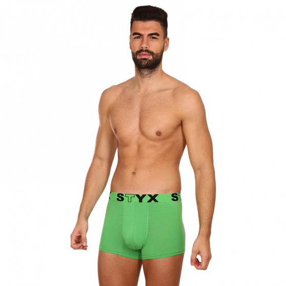 Boxer uomo Styx sport elastico verde (G1069)