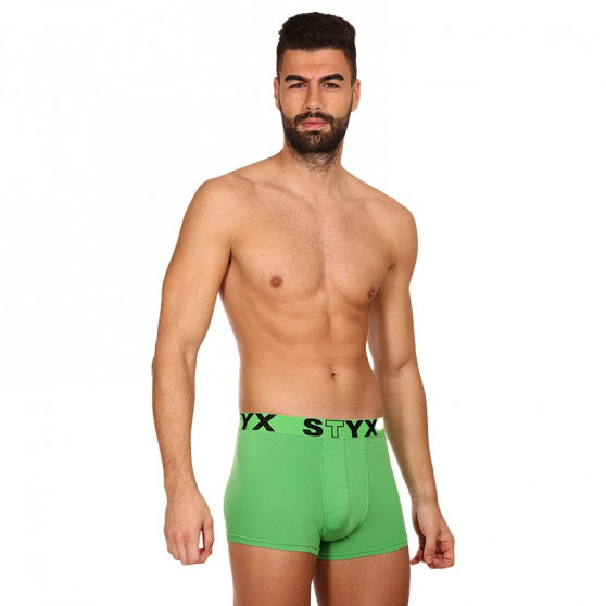 Boxer uomo Styx sport elastico verde (G1069)