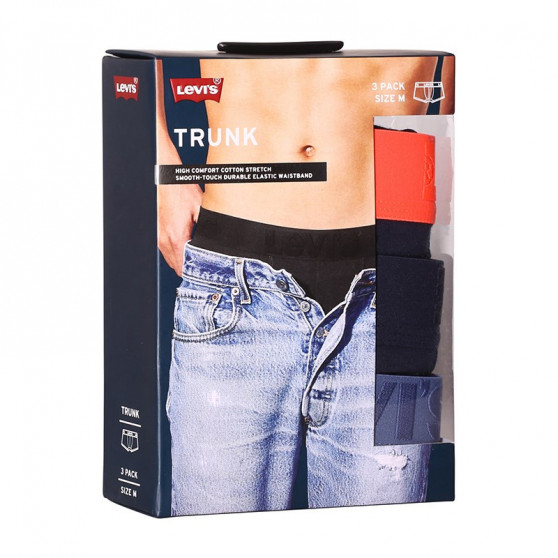 3PACK boxer da uomo Levis nero (905042001 017)