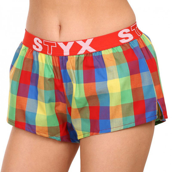 Boxer da donna Styx sportivi elasticizzati multicolore (T925)