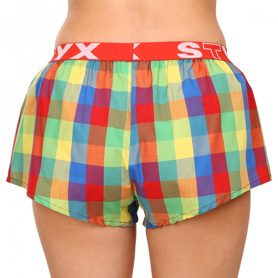 Boxer da donna Styx sportivi elasticizzati multicolore (T925)